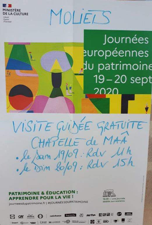 la chapelle de Moliets et Maâ en 1960 et 2020